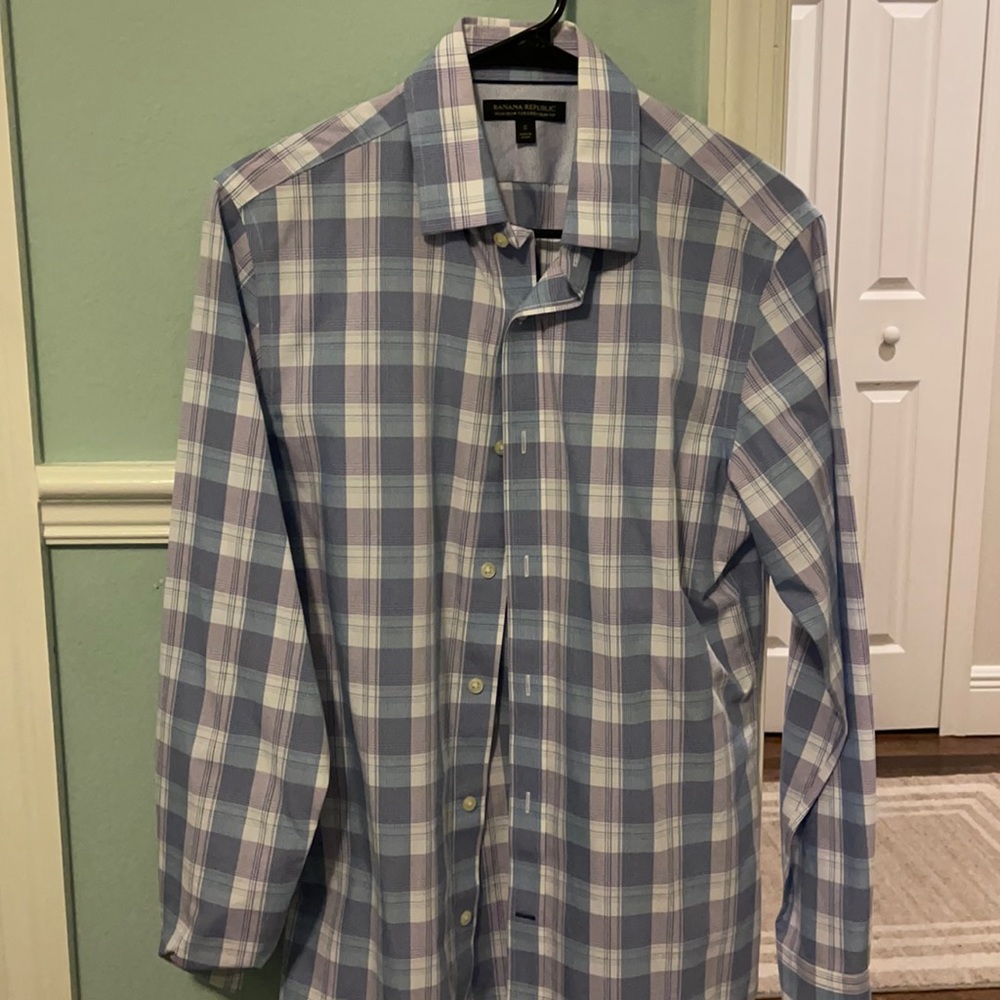 S Non Iron Slim Fit Banana Republic Dress Shirt